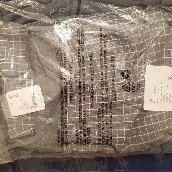 Free People Chill Evening PJ Set/ Charcoal Combo - Picture 5 of 10